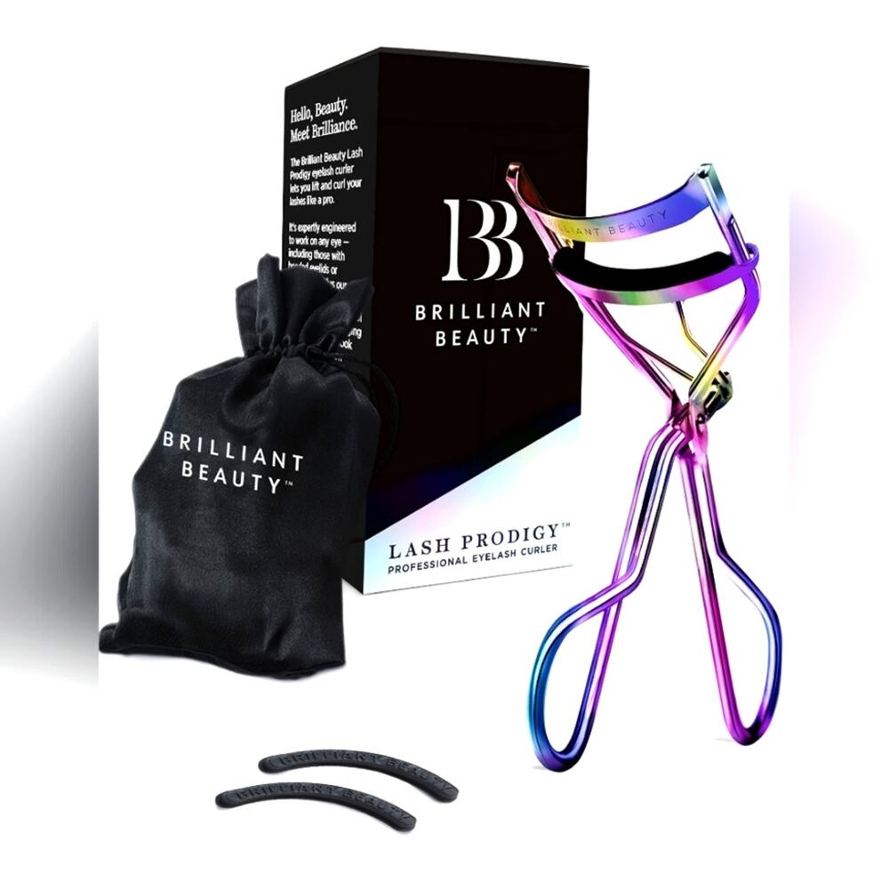 New Eye‎ Lash Curler with Satin Bag and Refill Pads Award Winning Lash Lift NWT